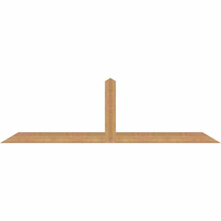 Ekena Millwork Portland Smooth Timber Gable Bracket, Western Red Cedar, 72"W x 21"H x 1 1/2"D x 3 1/2"F, 7/12 Pitch GBW072X21X0204POR00SWR